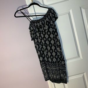 Pink Rose one shoulder dress